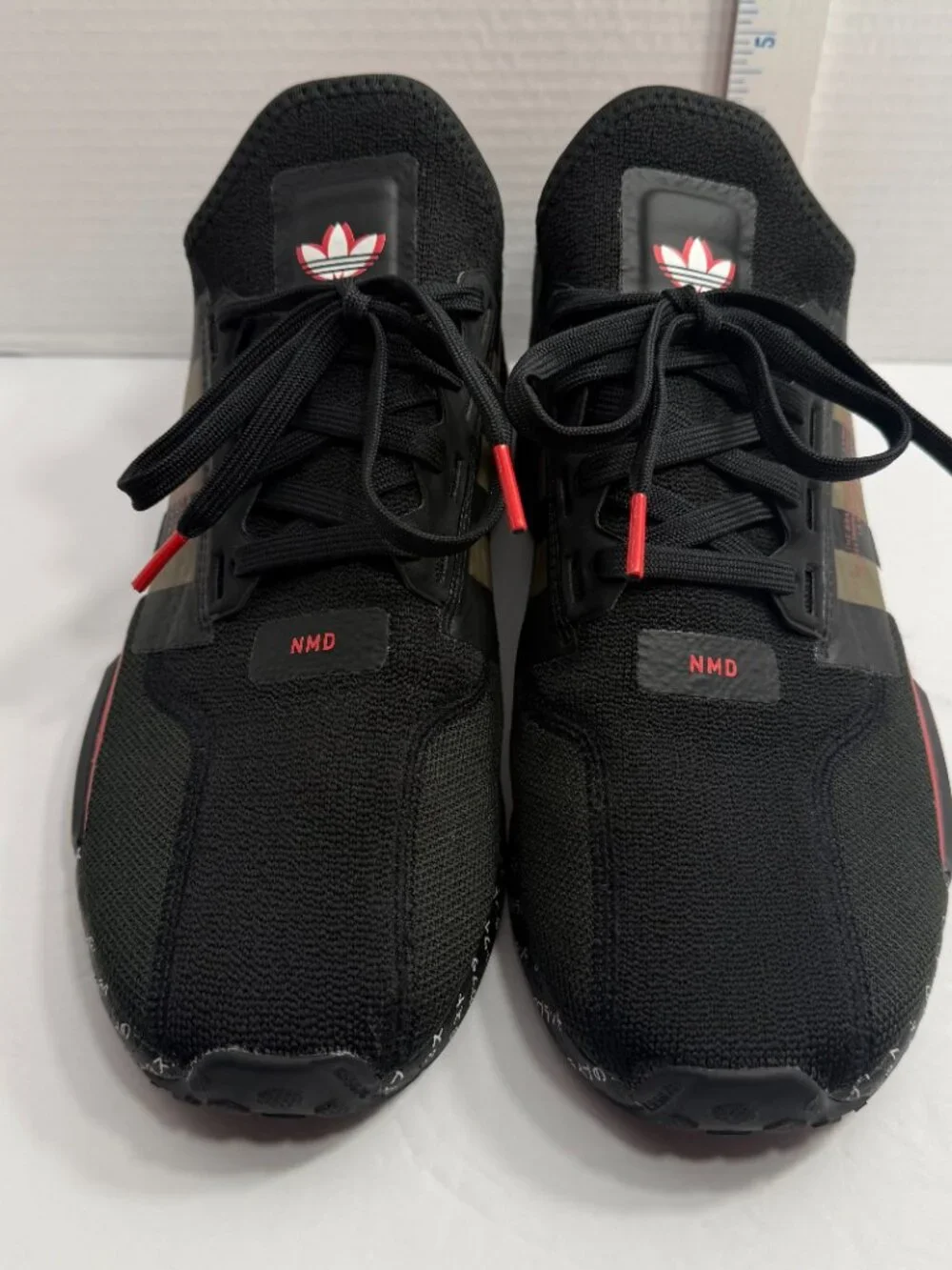 Adidas NMD_R1 V2 (ID2852) 'Japanese Print' Black Red Mens 10.5 Trainers UK 10